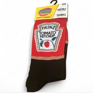 Heinz ketchup crazy socks NWT